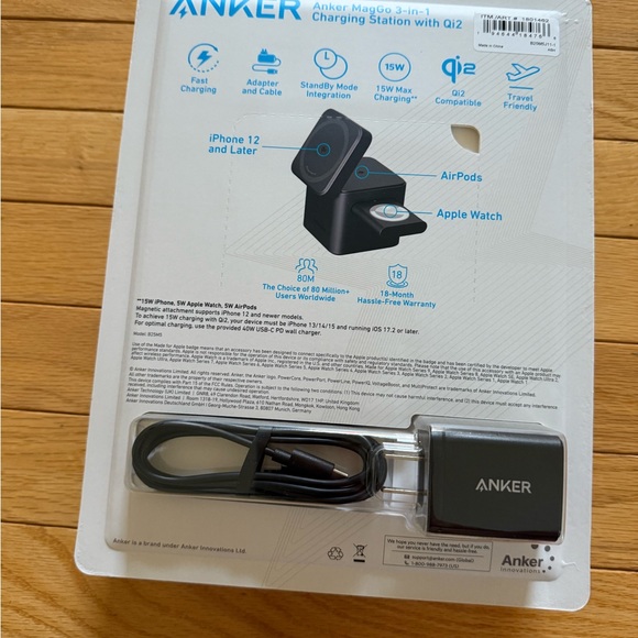 Two Anker MagGo Magnetic 3-in-1 Wireless Charging Stands - Picture 7 of 7